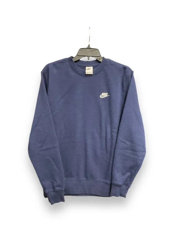 long sweatshirts evening layer -Athletic Sweatshirt Crewneck By Nike Apparel In Blue, Size: Sp