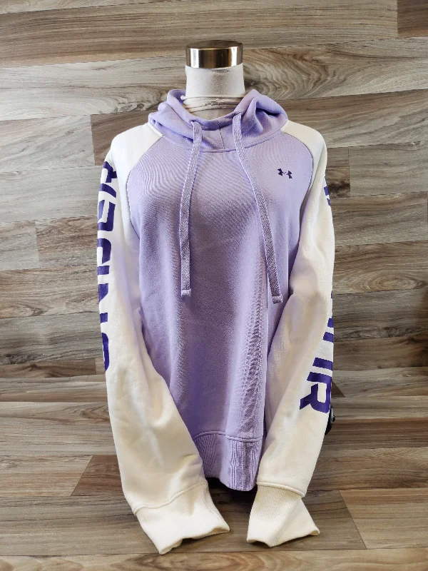 mosaic-tulle sweatshirts art -Sweatshirt Hoodie By Under Armour In Purple, Size: L