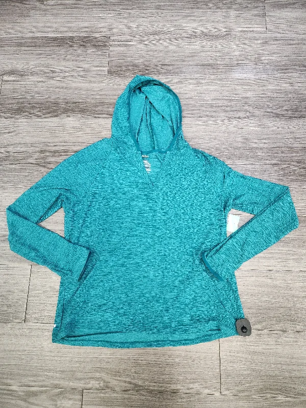 long sweatshirts cozy chic -Green Athletic Sweatshirt Hoodie Danskin, Size 2x