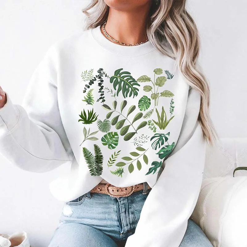 sweatshirts with crochet trim -Just One More Plant Gardening Sweatshirt