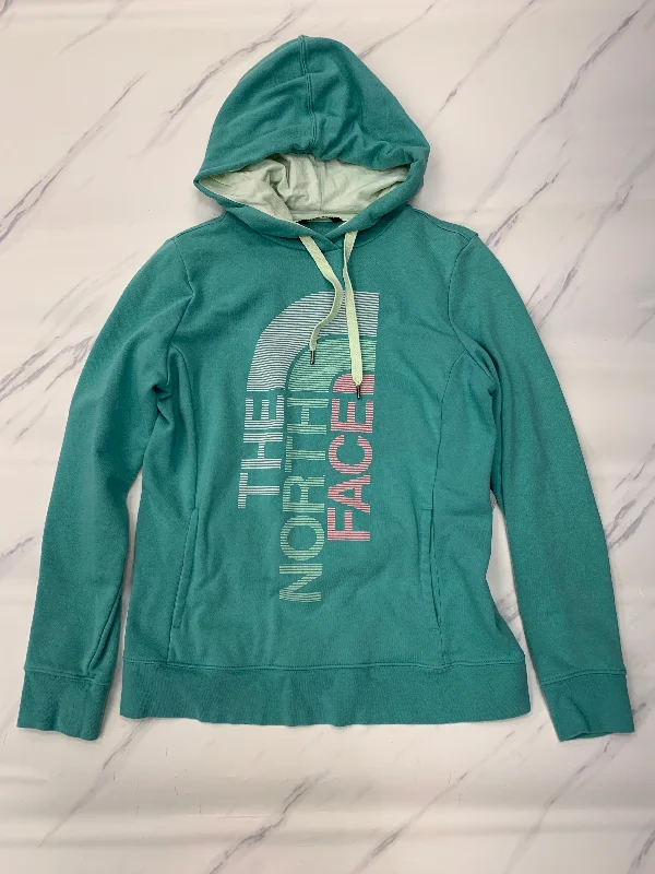 knit-silk sweatshirts luxe -Athletic Sweatshirt Hoodie By The North Face In Green, Size: Xl