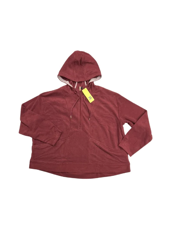 sweatshirts with shell patches -Athletic Sweatshirt Hoodie By All In Motion In Red, Size: 4x