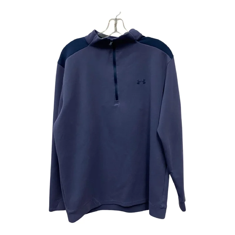 velvet-tulle sweatshirts plush -Sweatshirt Collar By Under Armour In Blue & Purple, Size:Xl