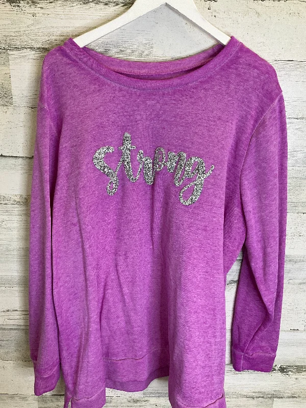 sweatshirts teens cosmic teal -Pink Sweatshirt Crewneck Lane Bryant, Size 4x