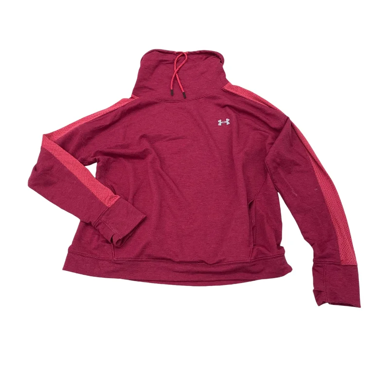 long sweatshirts cozy wrap -RED ATHLETIC SWEATSHIRT CREWNECK by UNDER ARMOUR Size:XL