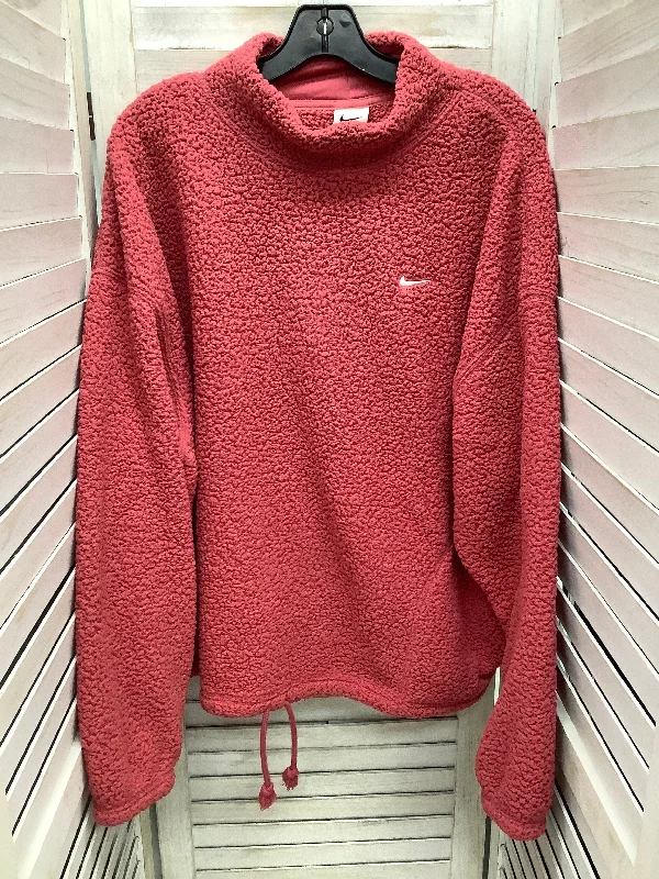 sweatshirts with enamel logos -Sweatshirt Crewneck By Nike In Red, Size: Xxl