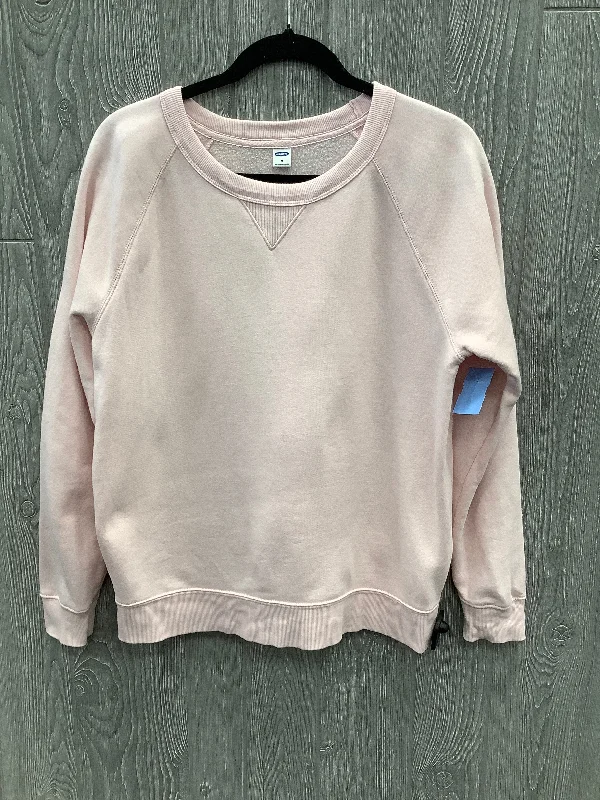 ramie-wool sweatshirts natural -Sweatshirt Crewneck By Old Navy In Pink, Size: M