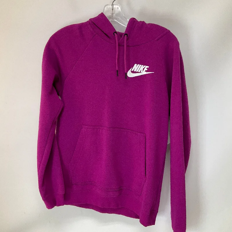 long sweatshirts evening wrap -Athletic Sweatshirt Hoodie By Nike Apparel In Purple, Size: S