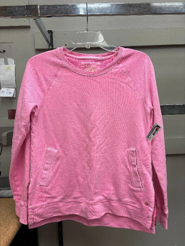 cashmere-fleece sweatshirts luxe -Sweatshirt Crewneck By Lilly Pulitzer In Pink, Size: S