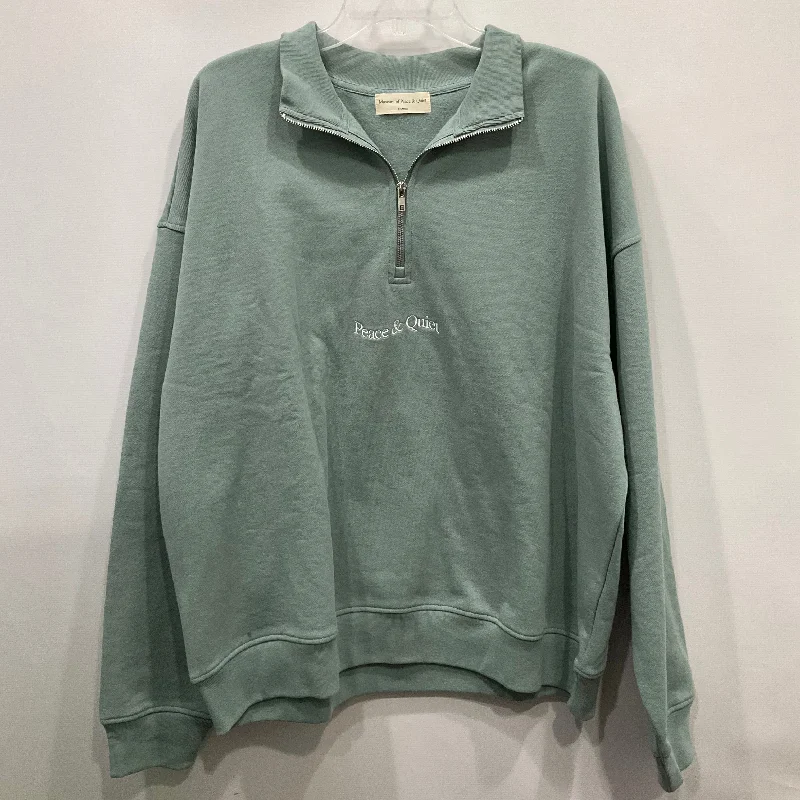 boucle-tulle sweatshirts fuzzy -Sweatshirt Collar By MUSEUM OF PEACE & QUIET In Green, Size: Xl