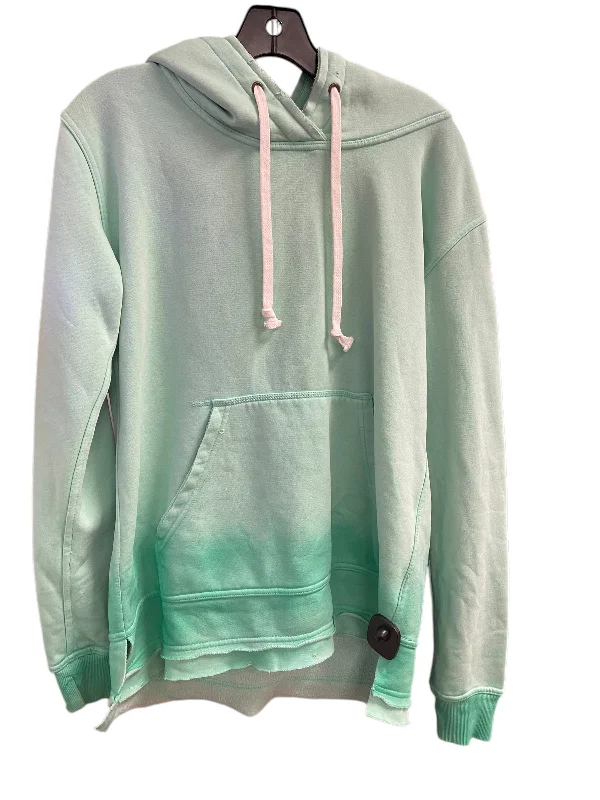 sweatshirts with ruched trim -Sweatshirt Hoodie By We The Free In Green, Size: S