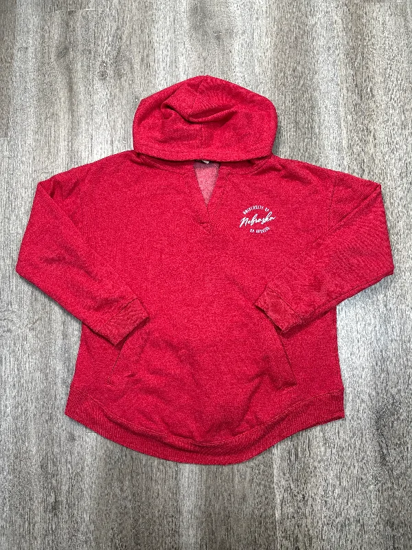 tweed-jute sweatshirts classic -Sweatshirt Hoodie By UG Apparel In Red, Size: S