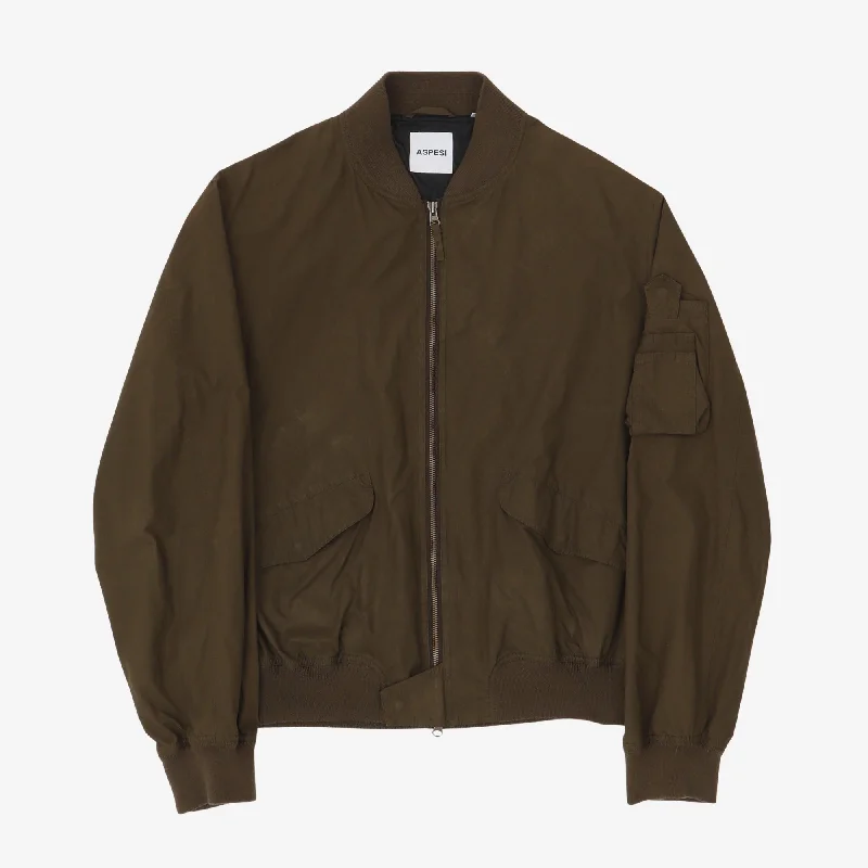 jacket with peekaboo trim -I723 Corvetto Bomber Jacket