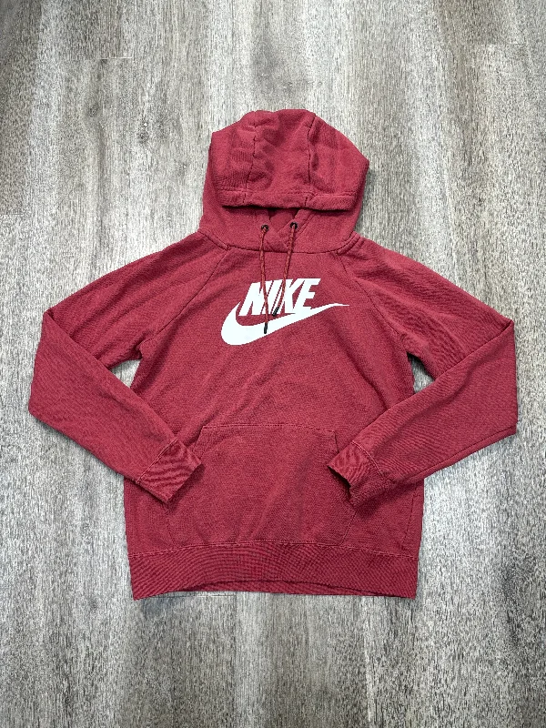 long sweatshirts evening wrap -Athletic Sweatshirt Hoodie By Nike Apparel In Red, Size: Xs