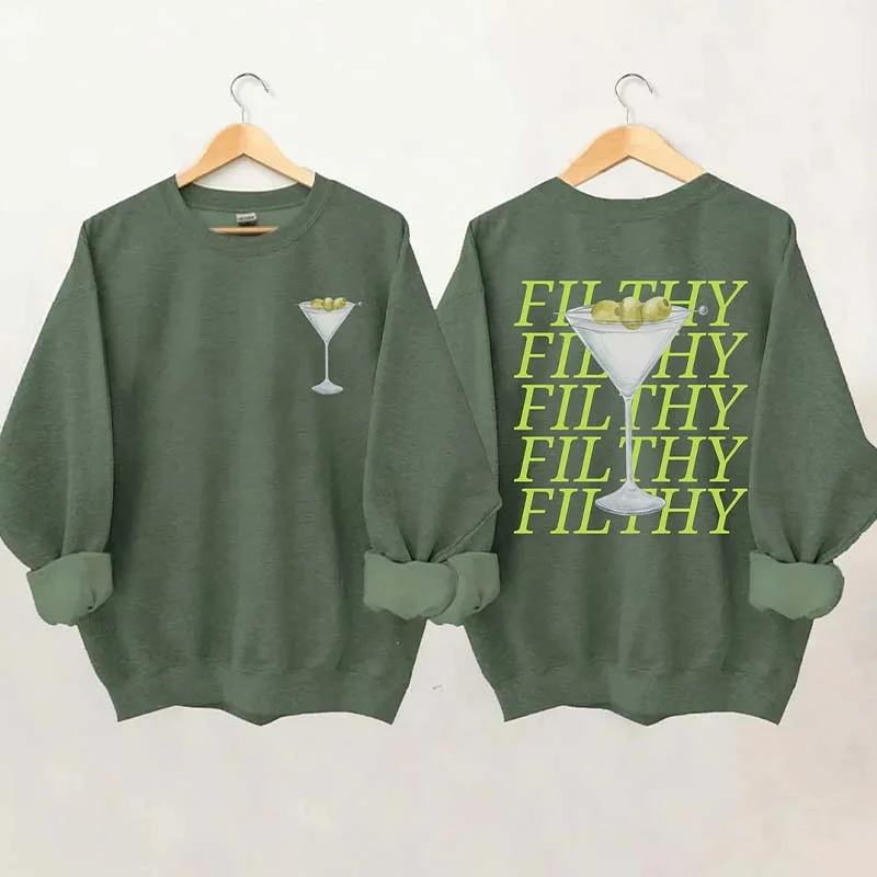 basalt sweatshirts dark sheen -Filthy Martini Sweatshirt