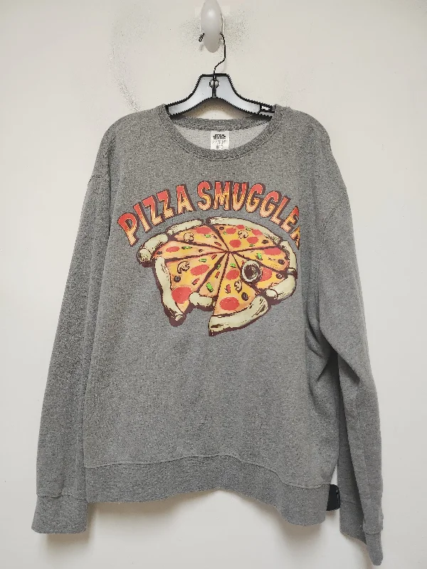 jute-ramie sweatshirts rustic -Sweatshirt Crewneck By Disney Store In Grey, Size: Xl