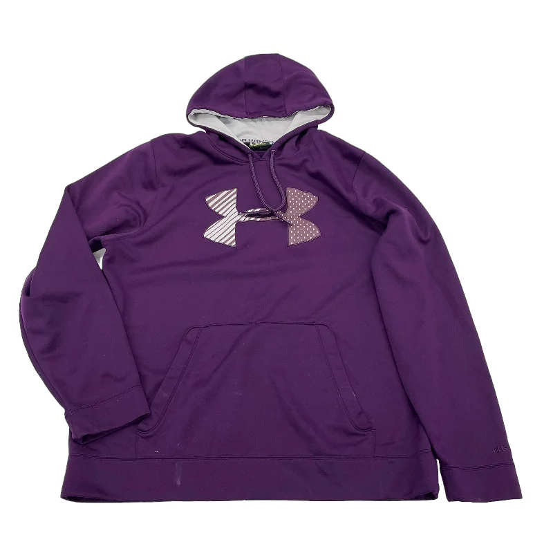 sweatshirts kids meteor design -PURPLE ATHLETIC SWEATSHIRT HOODIE by UNDER ARMOUR Size:XL