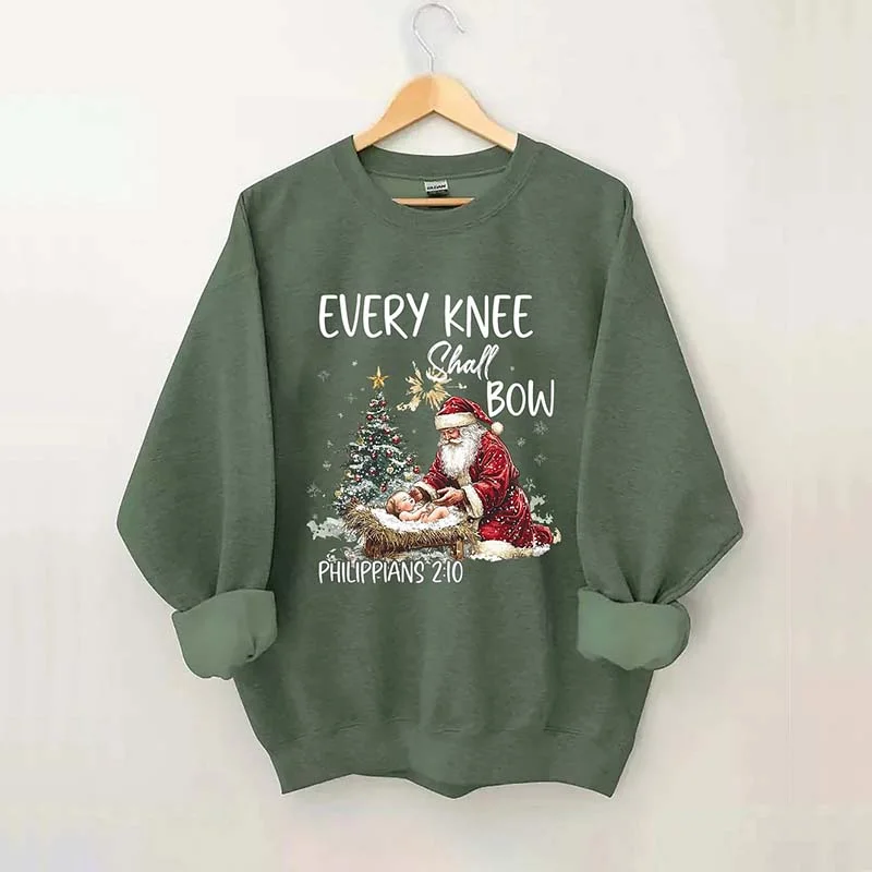 sweatshirts kids starry design -Every Knee Shall Bow Sweatshirt