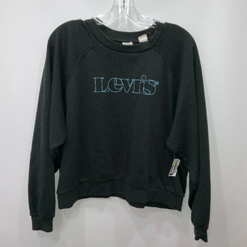 cotton-wool sweatshirts soft -Sweatshirt Crewneck By Levis In Black, Size: 1x