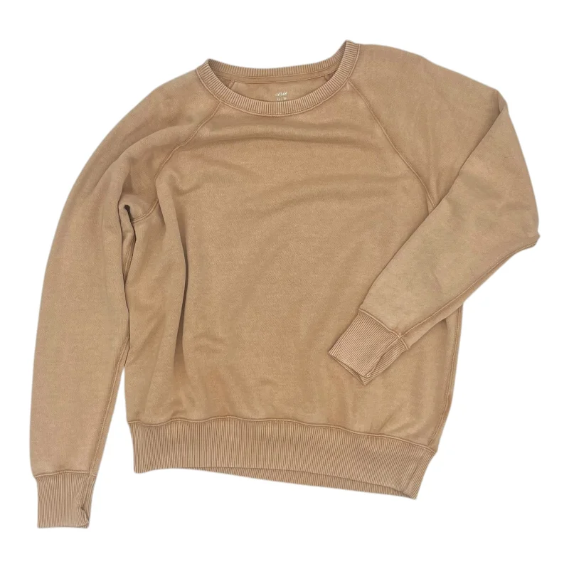 chiffon sweatshirts airy touch -Sweatshirt Crewneck By Aerie In Tan, Size:Xs