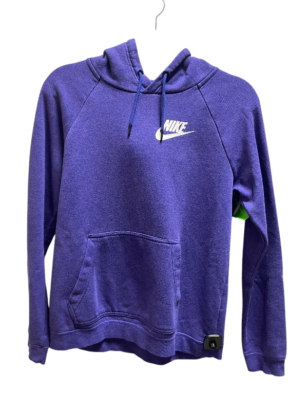 voile sweatshirts breezy chic -Sweatshirt Hoodie By Nike Apparel In Purple, Size: S