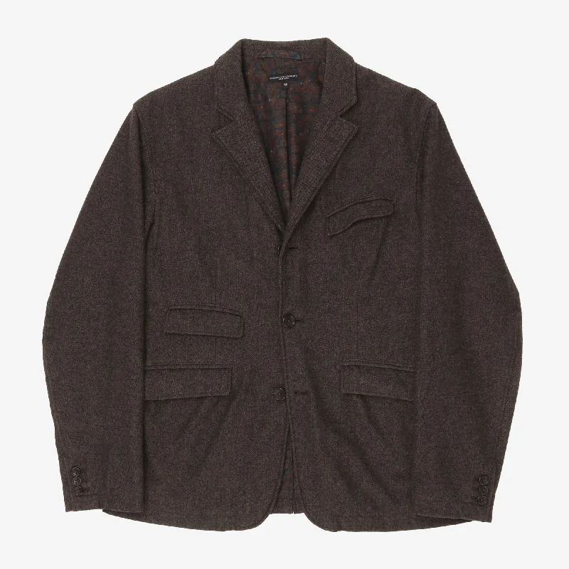 jacket with agate hem -Wool HBT Andover Jacket