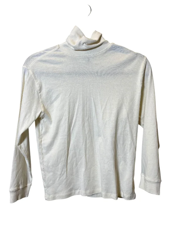 sweatshirts with open hem -Sweatshirt Collar By Zara In Cream, Size: S