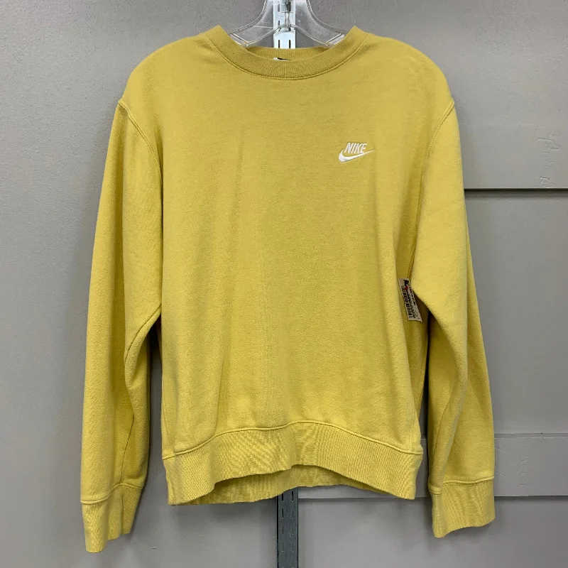 sweatshirts teens galactic yellow -Sweatshirt Crewneck By Nike Apparel In Yellow, Size: S