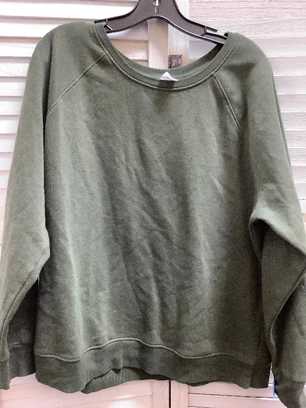 sweatshirts with pleated hem -Sweatshirt Crewneck By Time And Tru  Size: 2x