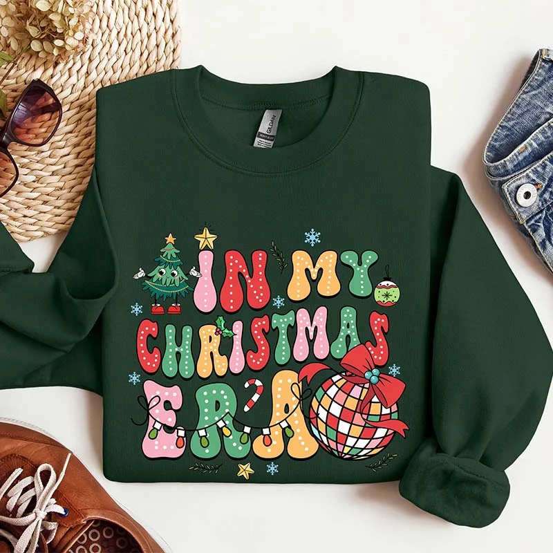 boucle-jute sweatshirts fuzzy -In My Christmas Era Sweatshirt