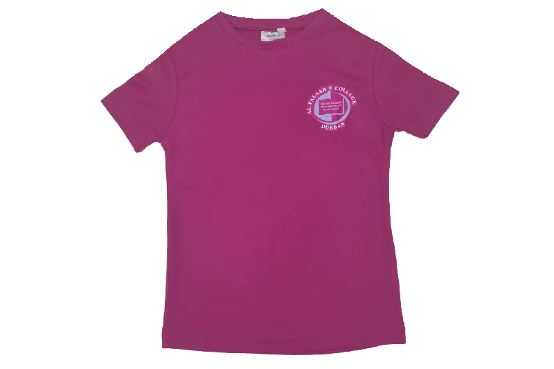 khaki clean t-shirts -Al-Falaah Girls Sports T-Shirt - Pink (Pre-school)