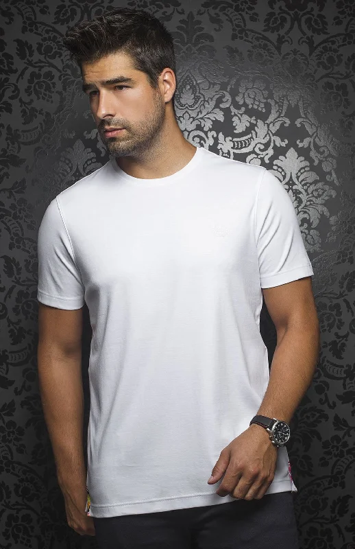 long dusk t-shirts -Au Noir Stretch Short-Sleeve Shirt | T-shirt Crew Neck - Michael White