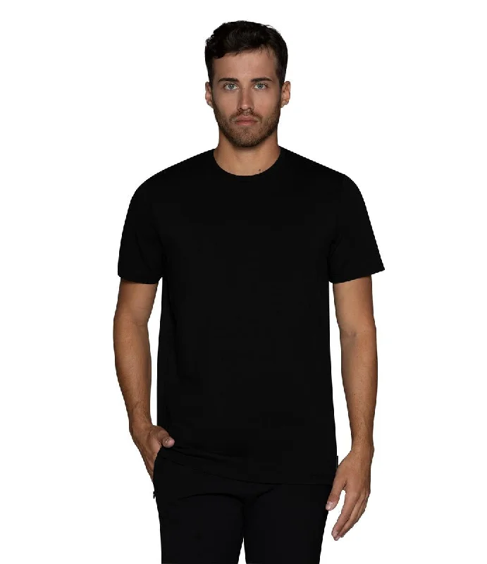 flap pocket t-shirts -Bertigo Stretch Short-Sleeve Tshirts | FLORENCE-18T SOLID BLACK T-SHIRT