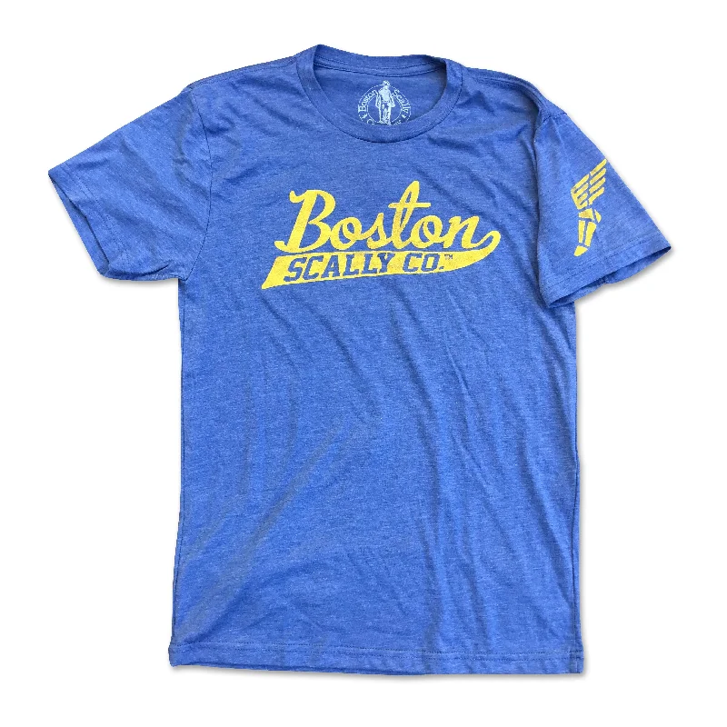 ruby splash t-shirts -Boston Scally The Marathon Tee - Royal Blue