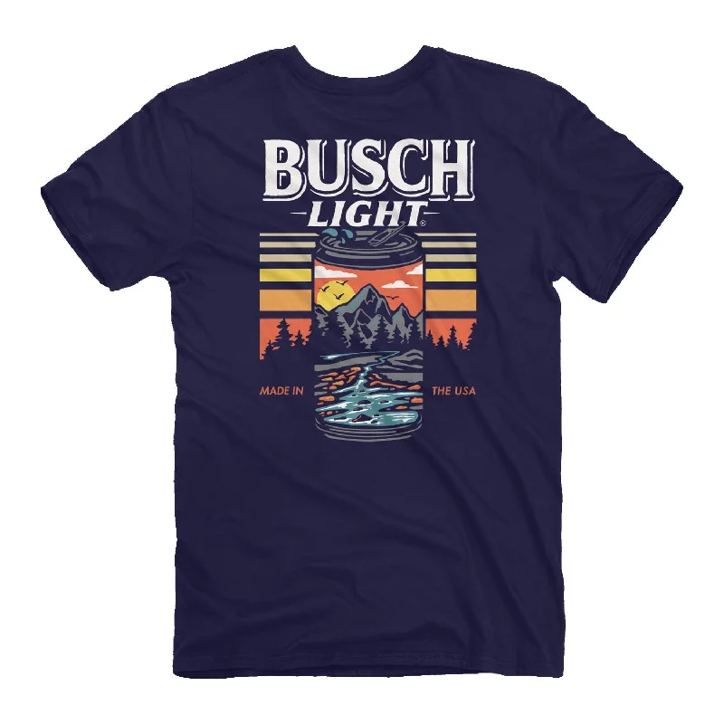 ruby textured t-shirts -Busch Light - Can Scene T-Shirt