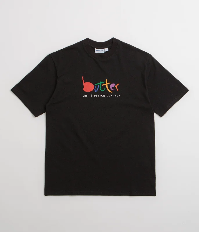 pewter sport t-shirts -Butter Goods Art T-Shirt - Black