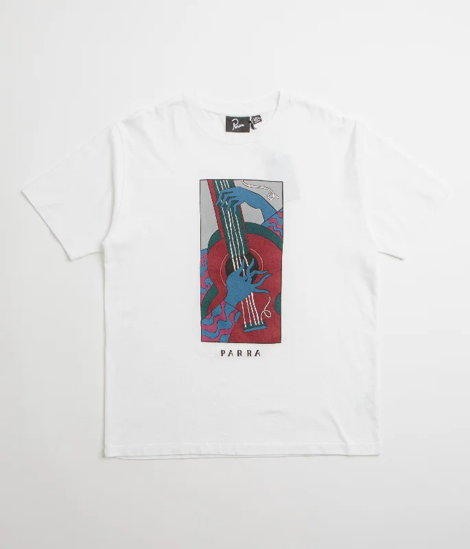 sienna textured t-shirts -by Parra Cheap Strings T-Shirt - White