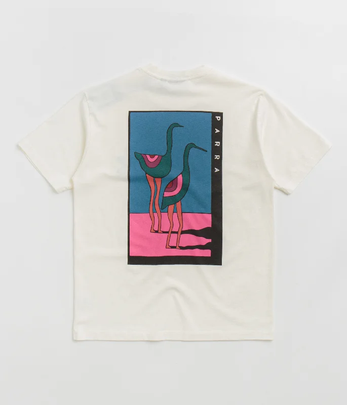 chevron splash t-shirts -by Parra The Stand Off T-Shirt - Off White