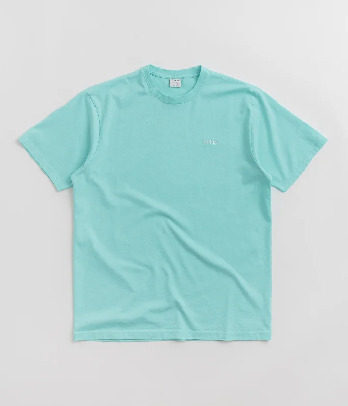 clean stitch t-shirts -Civilist Mini Logo T-Shirt - Aqua