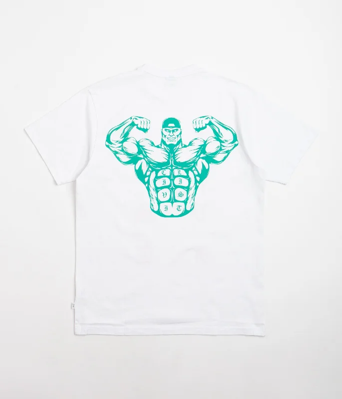 cerise splash t-shirts -Civilist Muscle T-Shirt - White