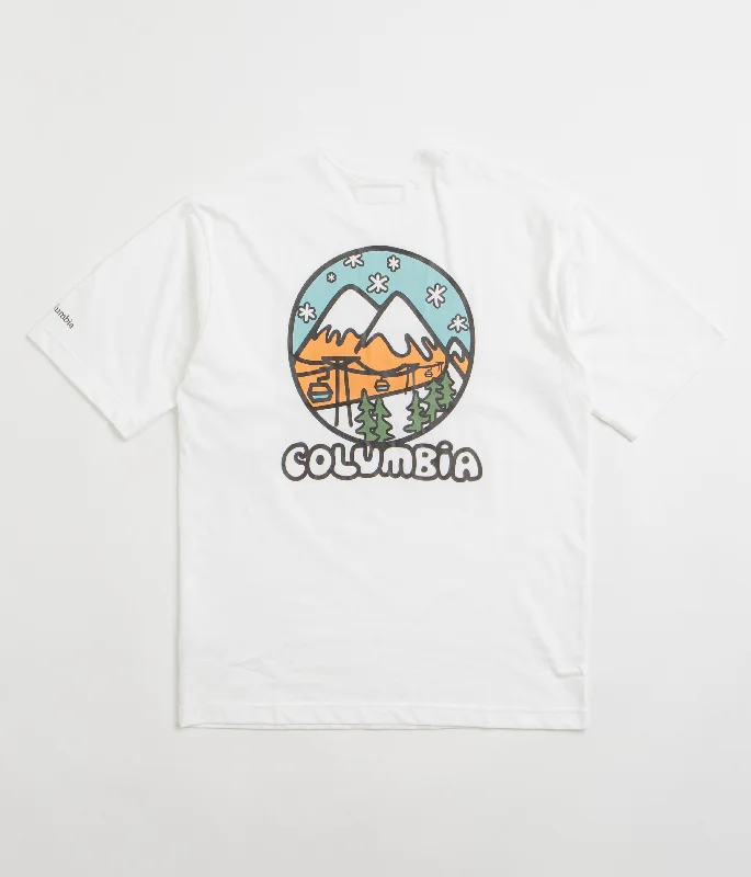 ecru splash t-shirts -Columbia Camp Keller Graphic T-Shirt - White