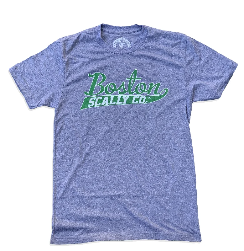 nickel print t-shirts -Boston Scally The Shamrock Limited Edition Tee - Grey