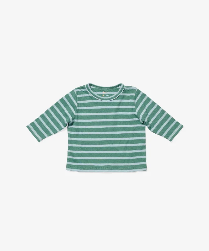 high-performance t-shirts -Edward Baby T-Shirt, Forest Stripe