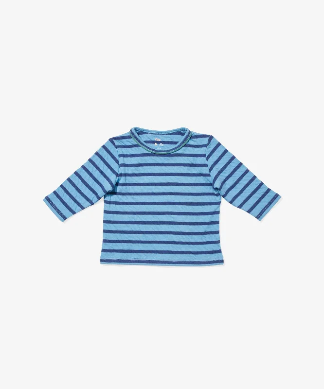 sepia faded t-shirts -Edward Baby T-Shirt, Ocean Stripe