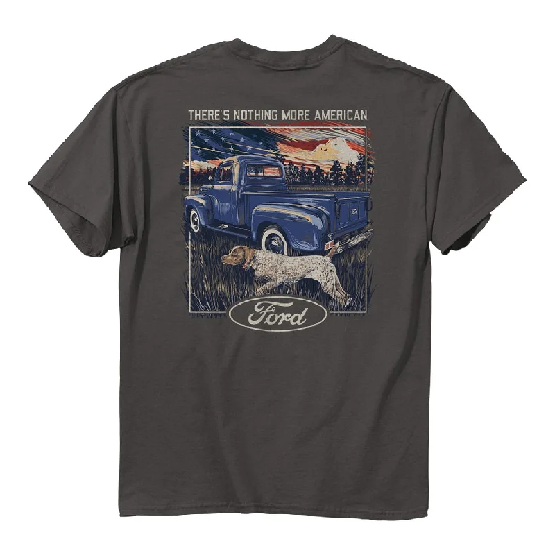 moss knit t-shirts -Ford - F-1 American Truck T-Shirt