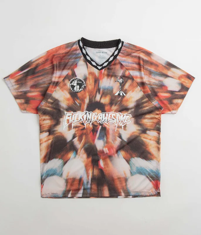 short crop t-shirts -Fucking Awesome Last Place Soccer Jersey - AOP