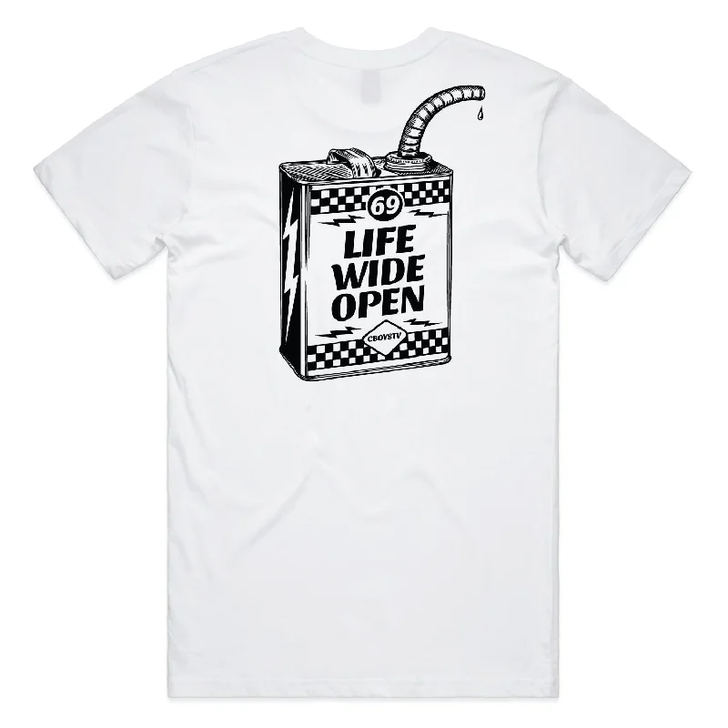 wave edge t-shirts -Gas Can Tee