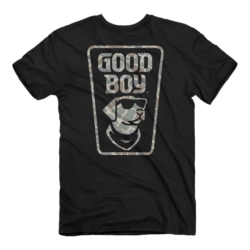 flare tank t-shirts -Good Boy - Camo T-Shirt