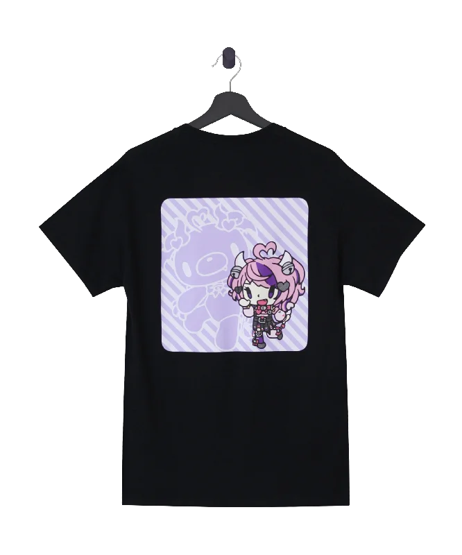 angle splash t-shirts -Ironmouse x Gloomy Bear Black Unisex Tee