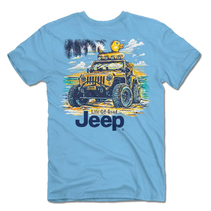 angle neck t-shirts -Jeep - Beach Duck T-Shirt